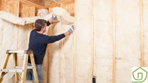 energysmith home performance professional installed insulation in a wall